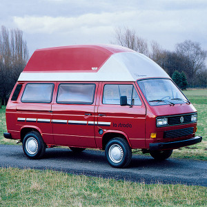 VW camper with SCA high roof