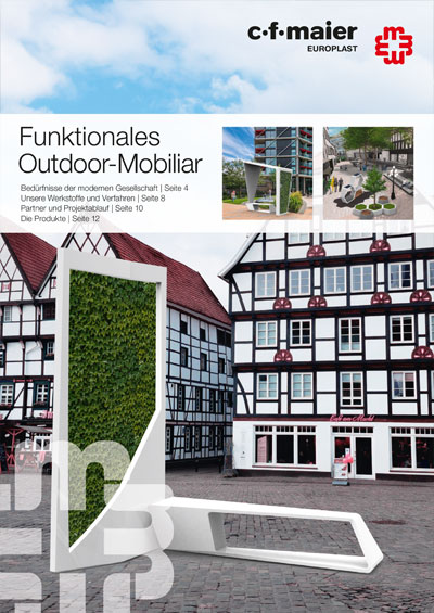 Titelseite des Europlast-Report «Funktionales Outdoor-Mobiliar»