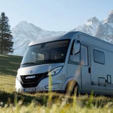 Hymer RV on the road